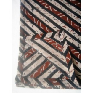 SET of 2 Cotton Block Print Handkerchief Hanky Pocket Square - 16 inches square